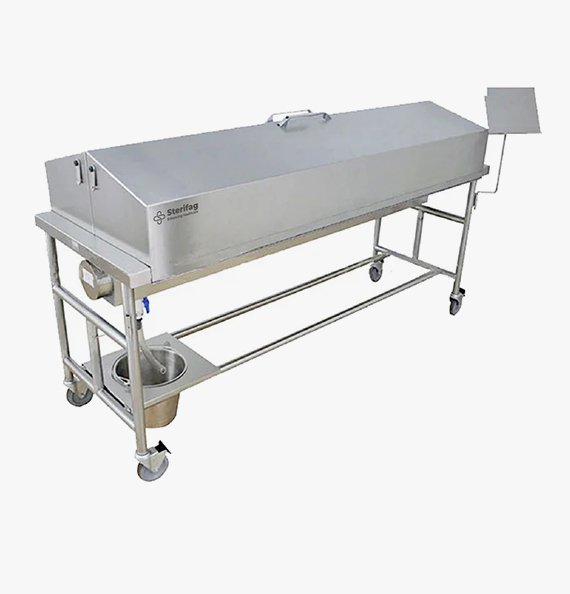 Mortuary Trolley with Cover without Bucket Holder